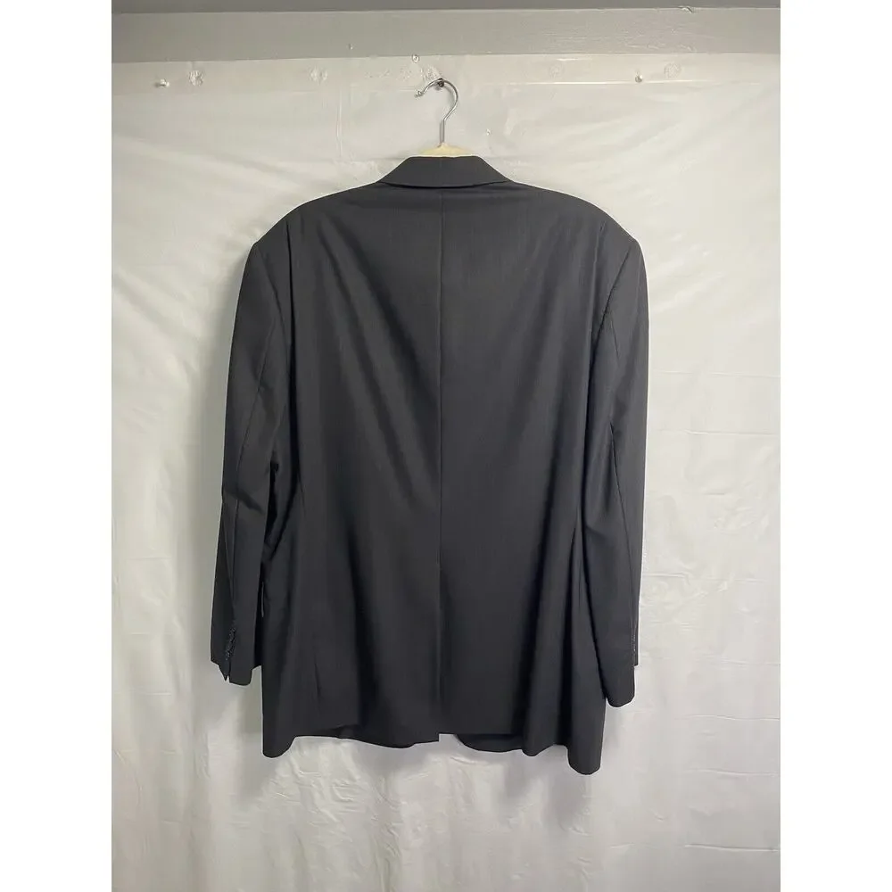 Hart Schaffner Marx Gold Trumpeter Blazer Jacket Wool Charcoal Grey Size‎ 42R